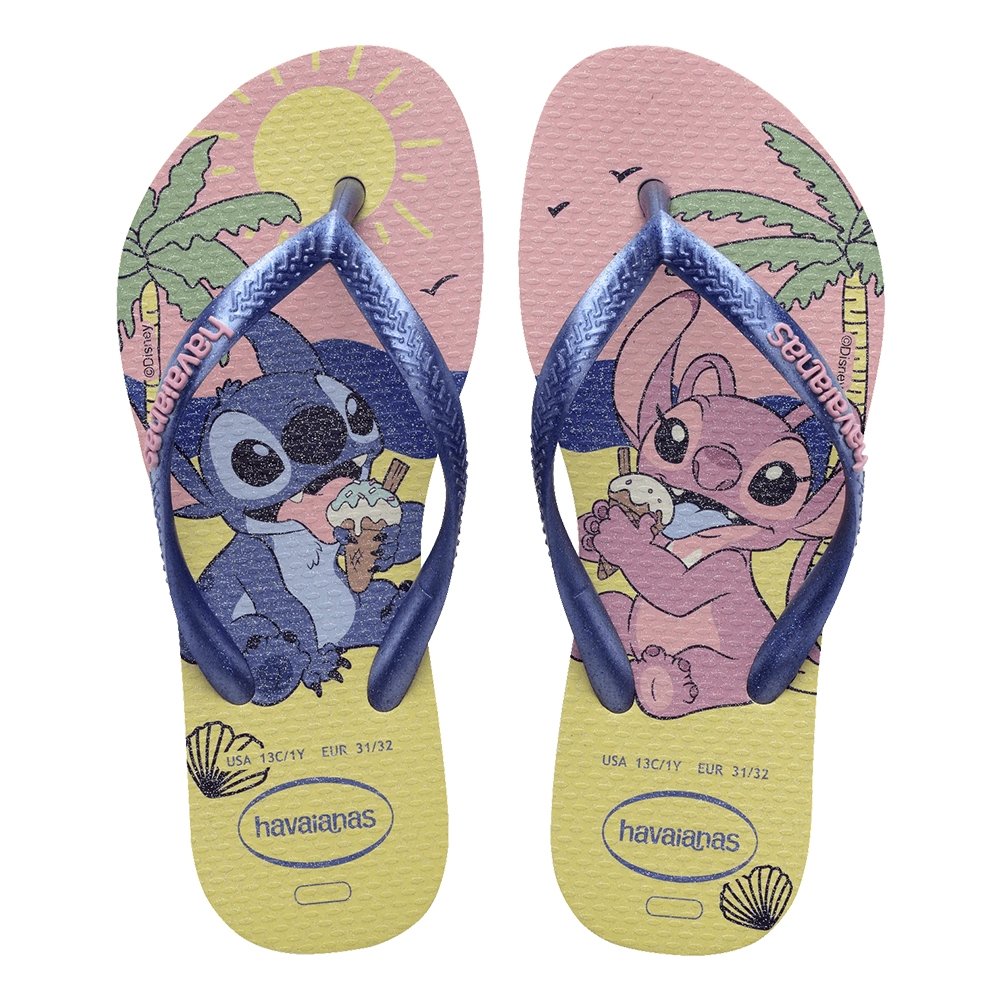 Havaianas Kids Slim Disney Stitch Buttercream 27/8