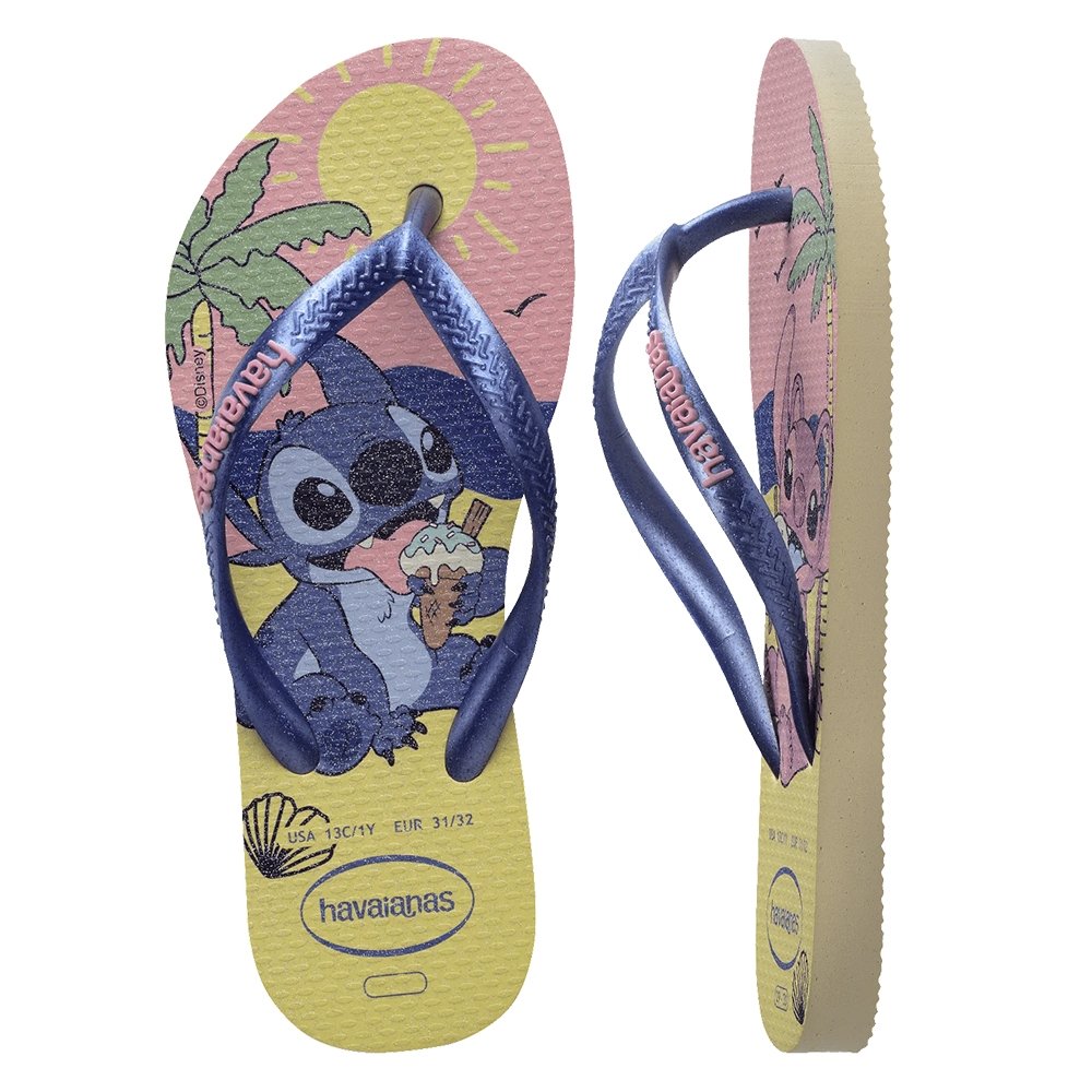 Havaianas Kids Slim Disney Stitch Buttercream 31/2