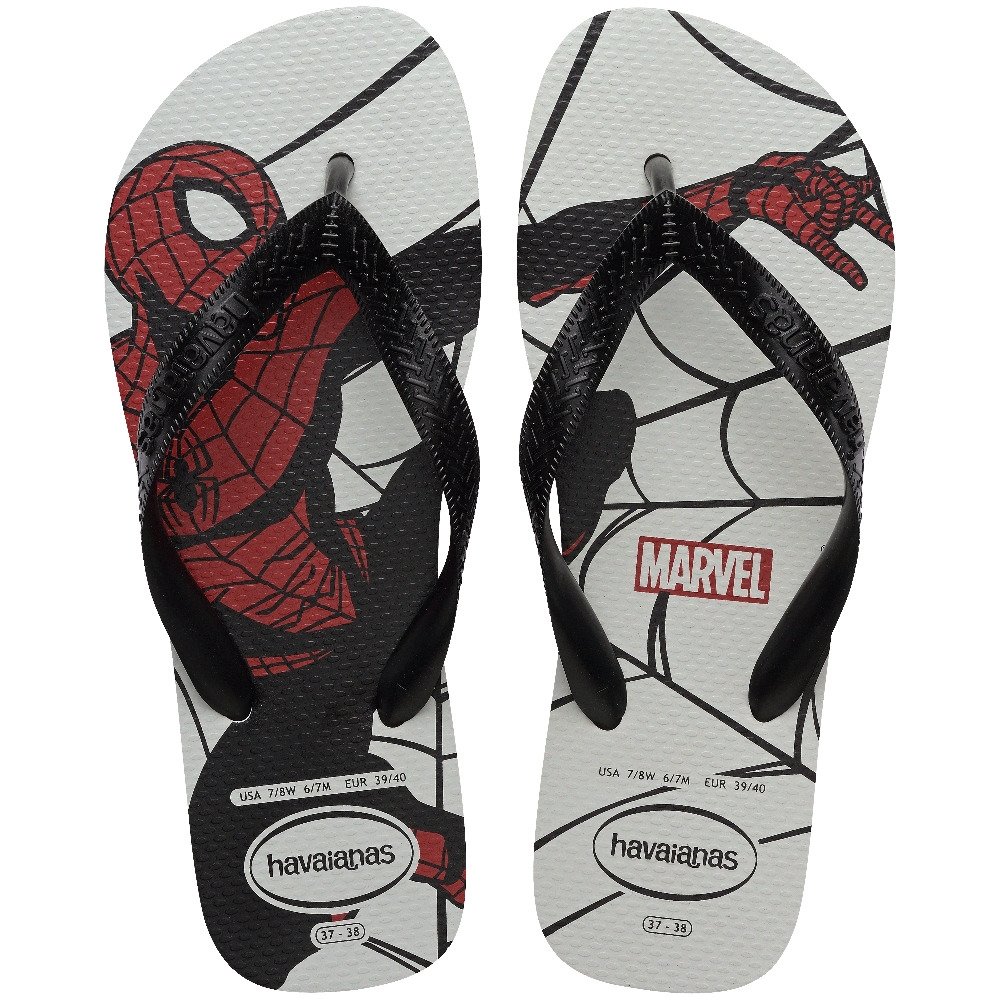 Havaianas Top Marvel Logomania Branco 41/2