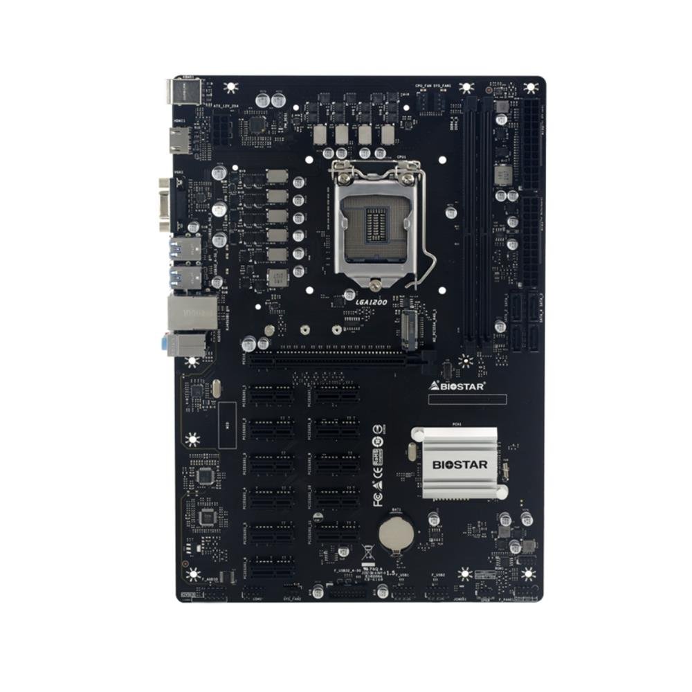 Placa mãe BIOSTAR ATB560-BTC PRO 1200, Chipset Intel B560, 2 Slots DDR4, 64GB RAM, XMP, M.2, Gigabit, ATX