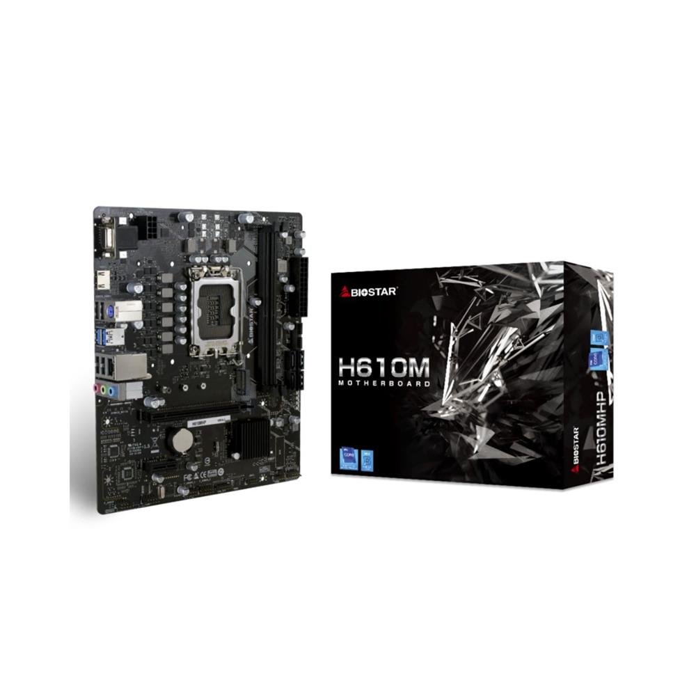 Placa Mãe BIOSTAR H610MHP 2.0, Chipset Intel H610, DDR4, mATX