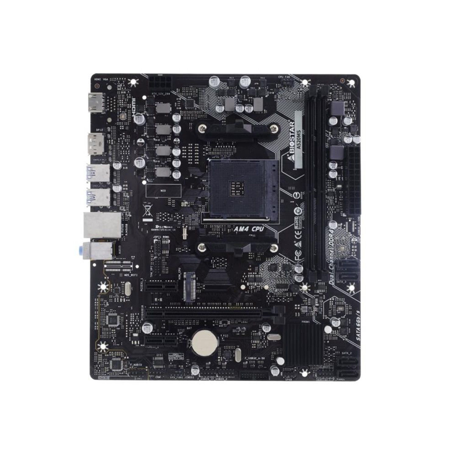 Placa Mãe Biostar A520mhp Chipset A520, Am4, Ddr4, M.2, Gigabit, Pcie, Matx