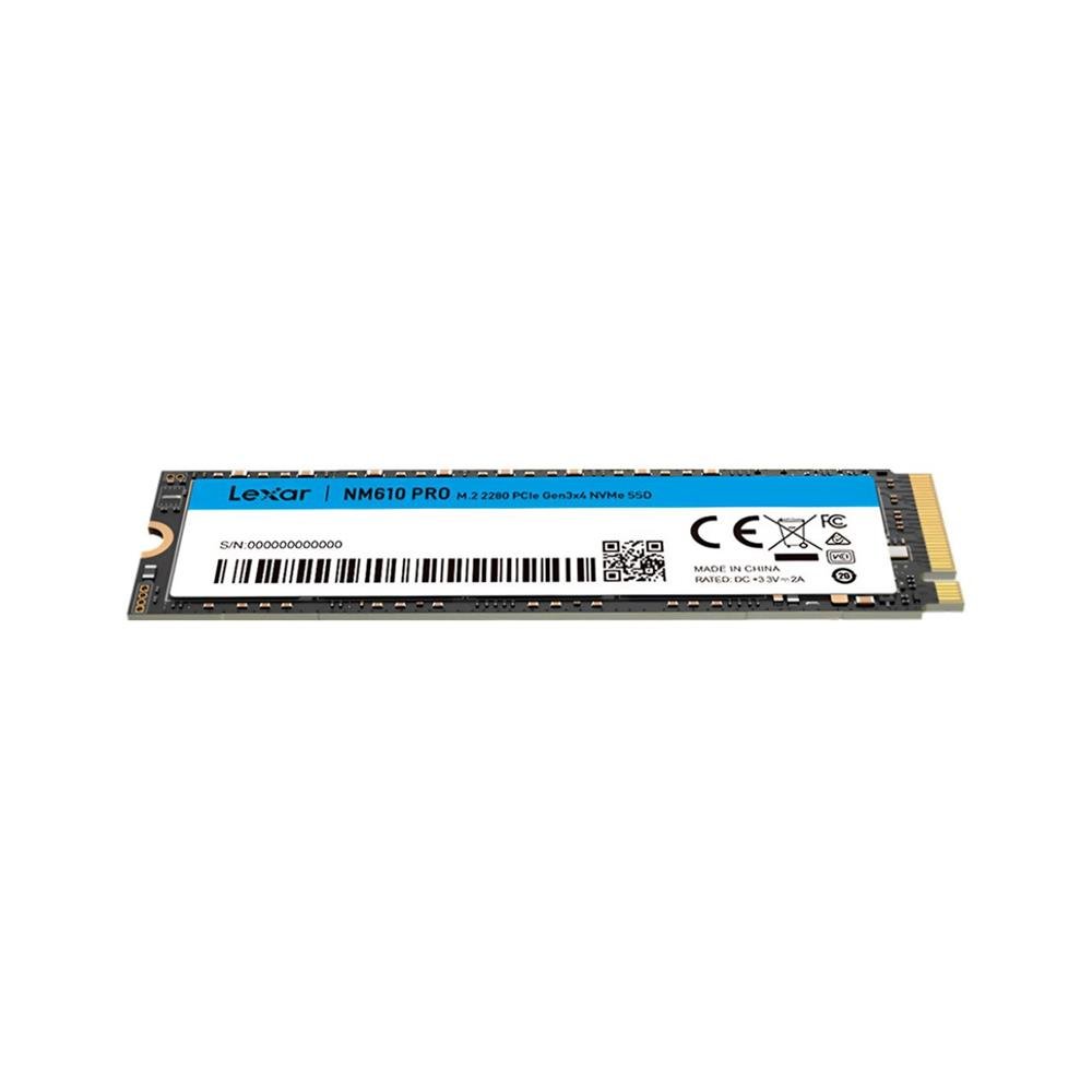 SSD Lexar NM610 Pro, 500GB, M.2 NVMe 2280, Leitura 3300MB/s e Gravação 1700MB/s