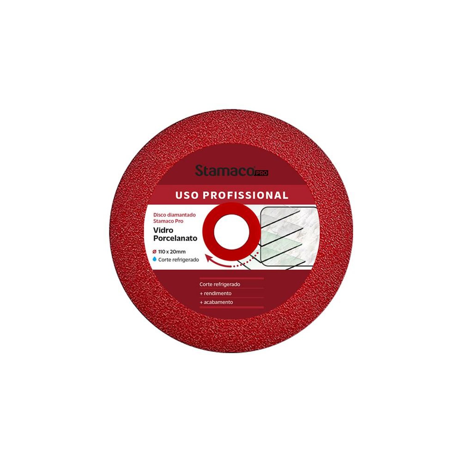 Disco Diamantado Sm Stamaco -G Contínuo 105Mm Para Vidro