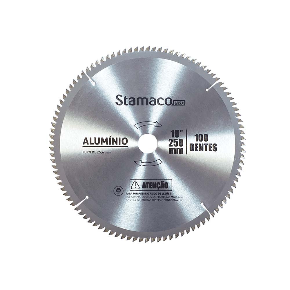 Disco De Serra Multicorte Alumínio 250mm - 100 Dentes - Stamaco