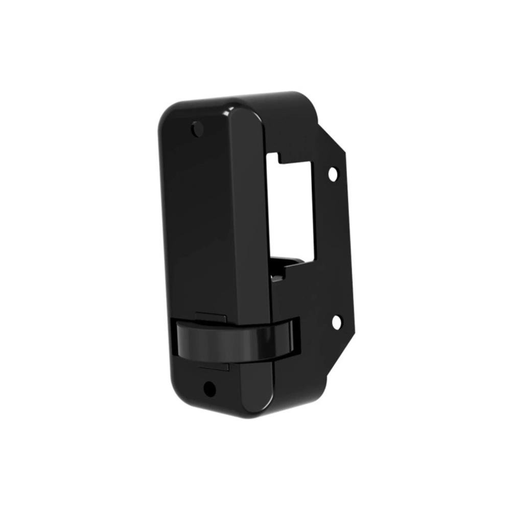 Fechadura AGL Mini. 12v, Cilindro Ajustável, Chave Convencional, Ext, Preto