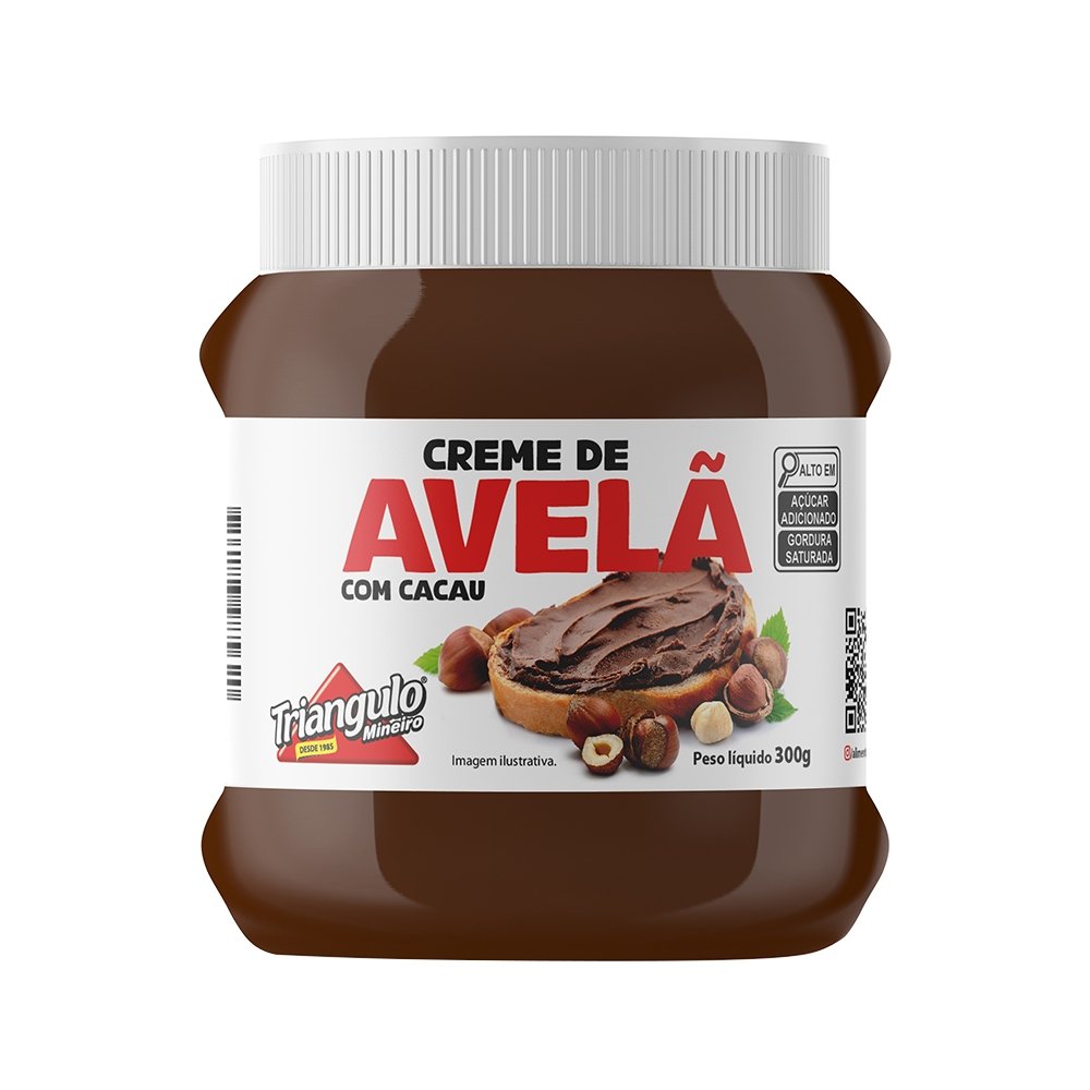 Creme de Avelã Triangulo Pote 300g - Embalagem com 12 Unidades