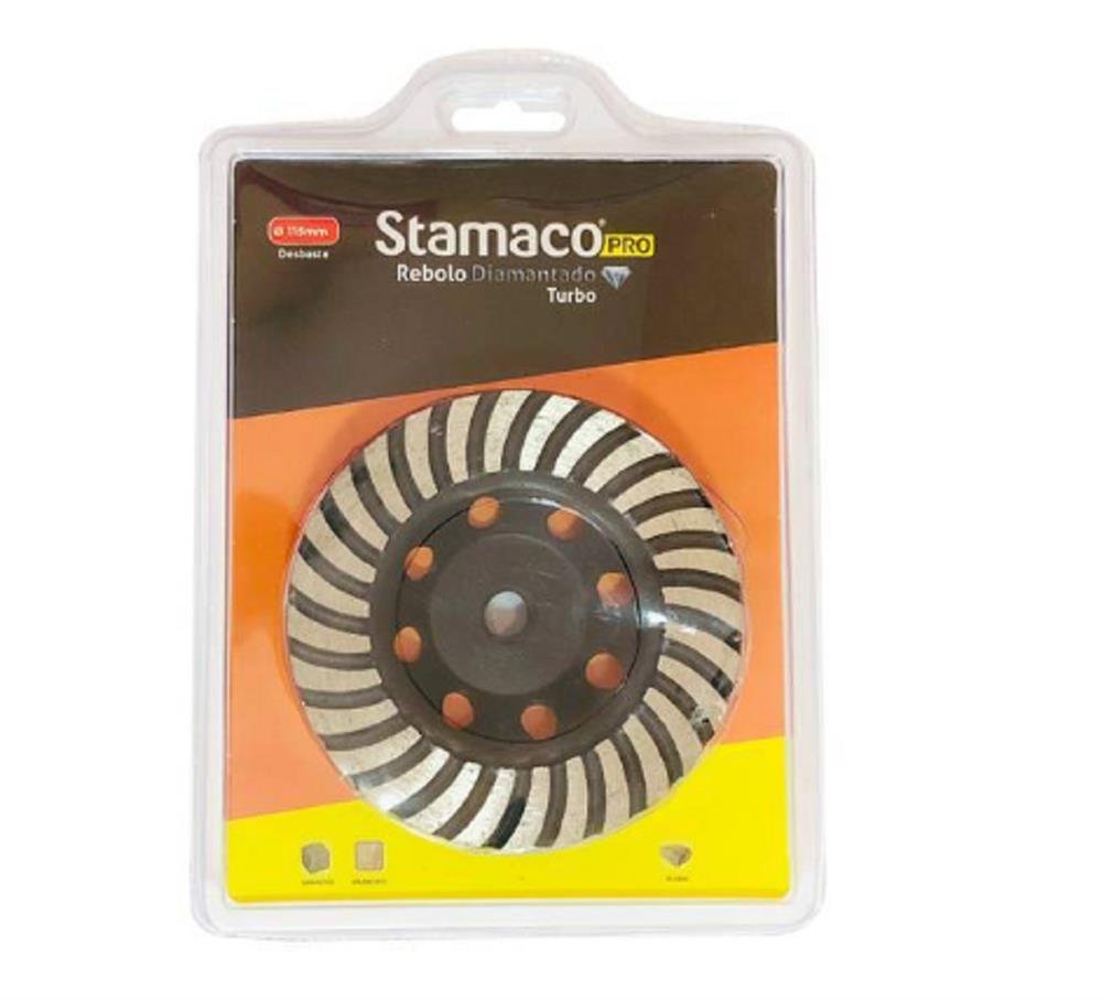 Rebolo Diamantado De Desbaste Turbo 115mm - Stamaco