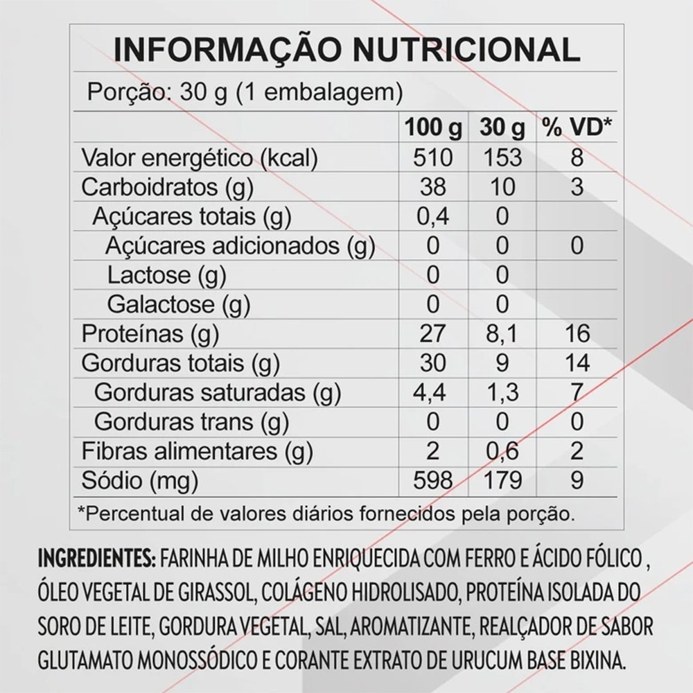Protein Chips Topway Cebola e Salsa 30g - Embalagem com 10 Unidades
