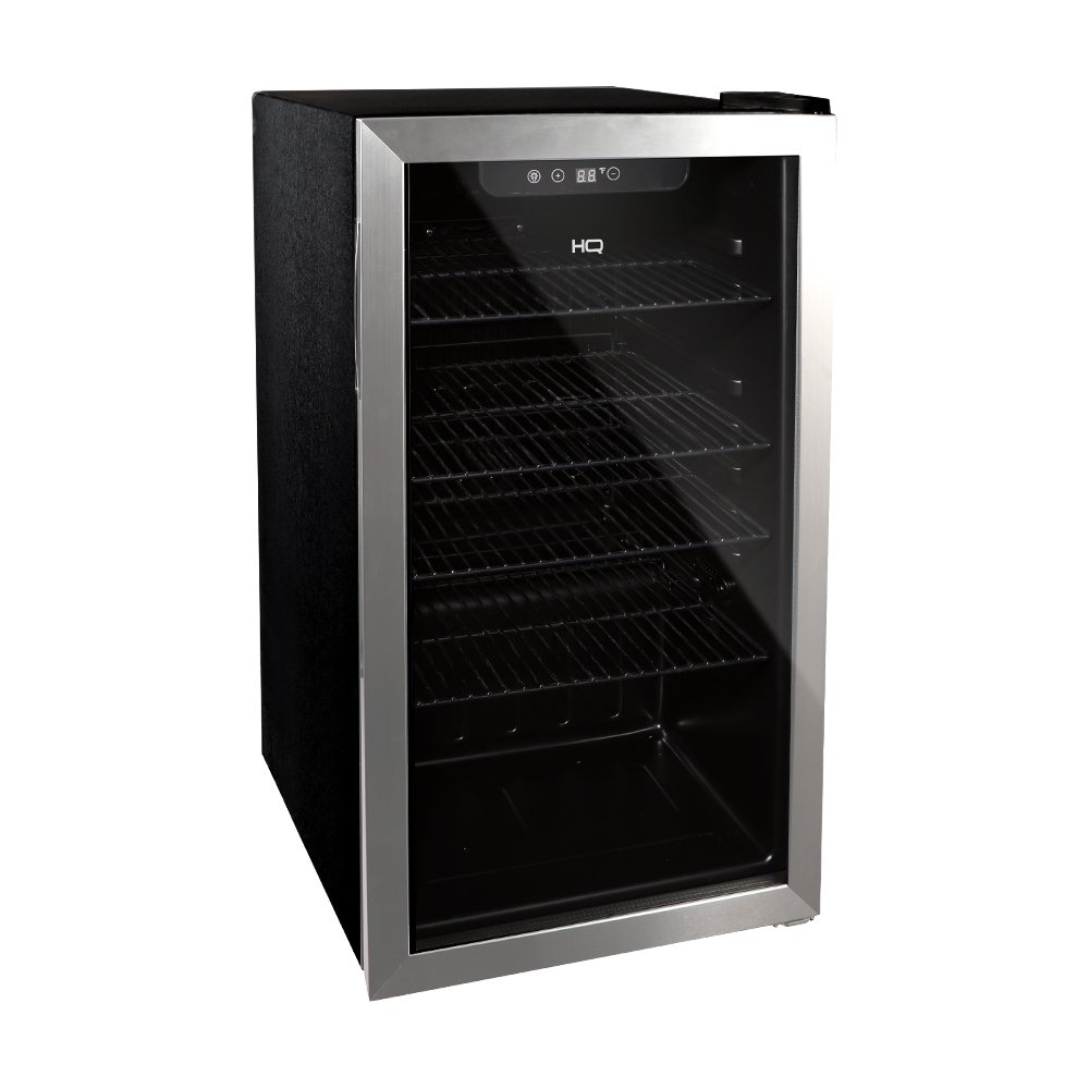 Cervejeira Expositor Vertical HQ Vidro Duplo 100 Litros Inox HQ-100CEVPV2 220V