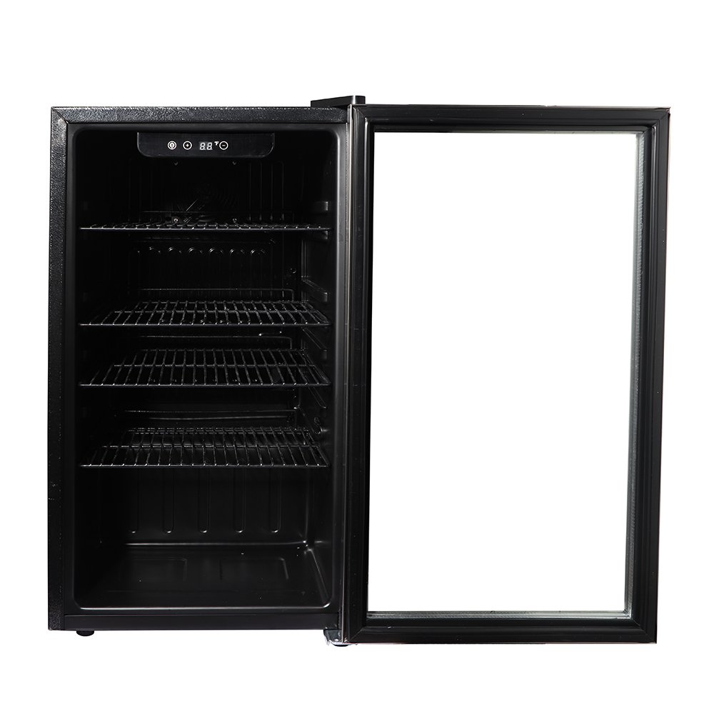 Cervejeira Expositor Vertical HQ Vidro Duplo 100 Litros Inox HQ-100CEVPV2 220V