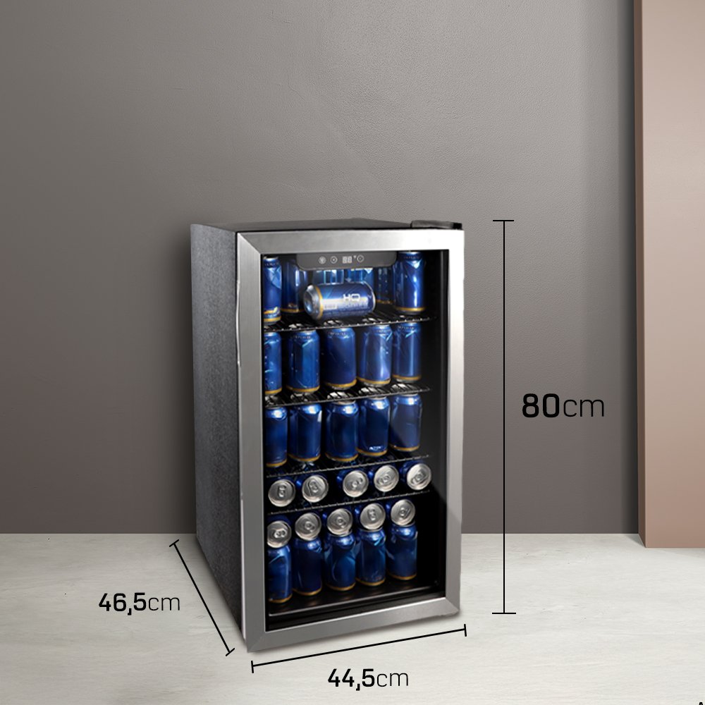 Cervejeira Expositor Vertical HQ Vidro Duplo 100 Litros Inox HQ-100CEVPV2 220V