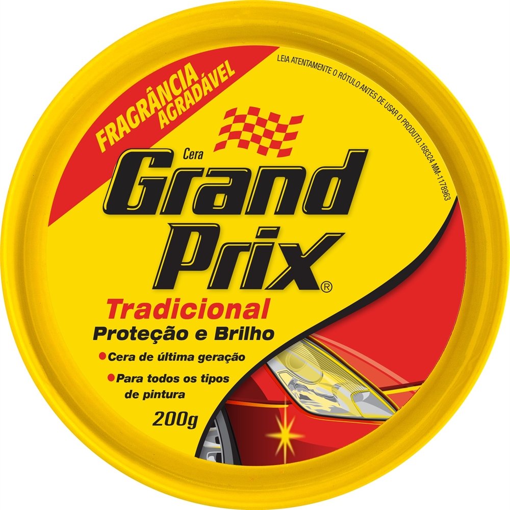 Cera Automotiva Grand Prix Tradicional SM Importado 200g