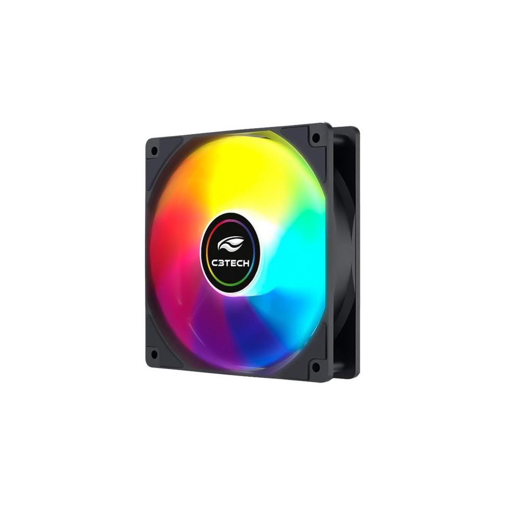 Cooler Fan C3 Tech 120Mm, Argb, Configuravel Via Hub Controlador, Preto - F9-L260bk