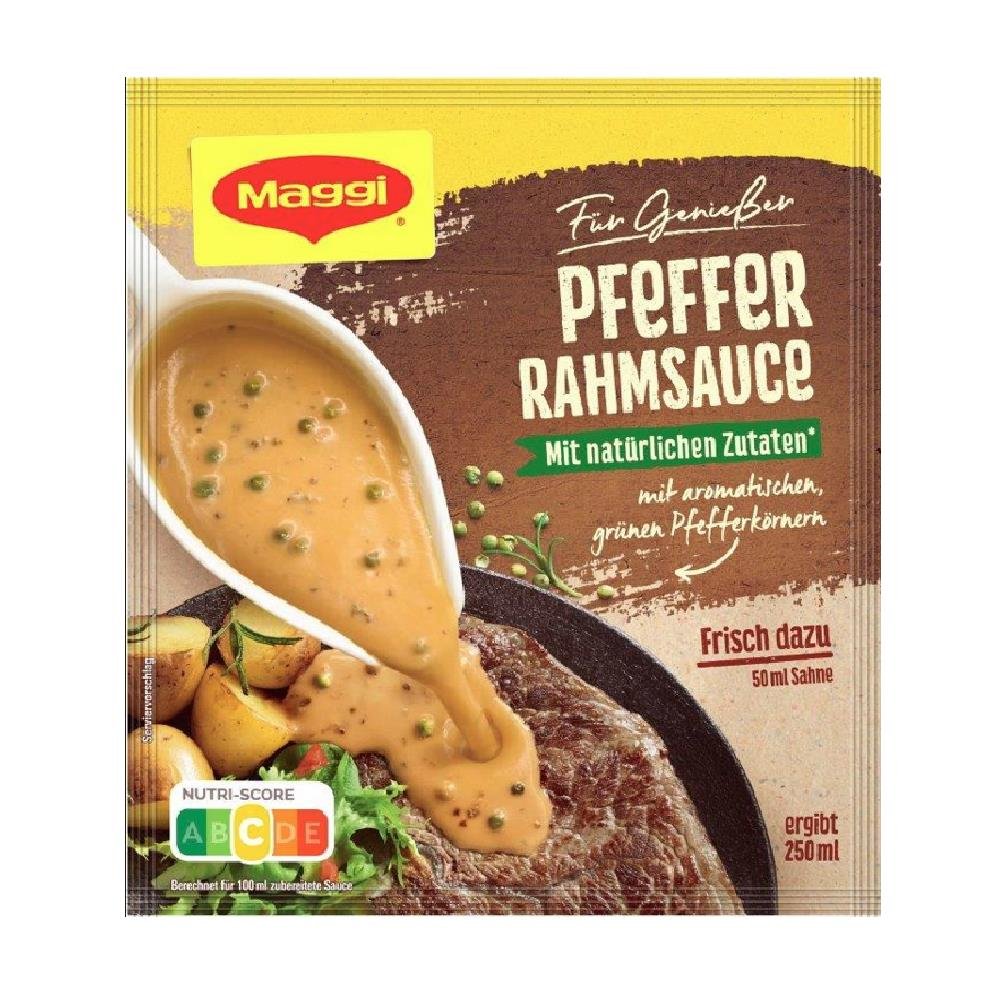 Pfeffer Rahmsauce Preparo para Molho de Pimenta Maggi 22g