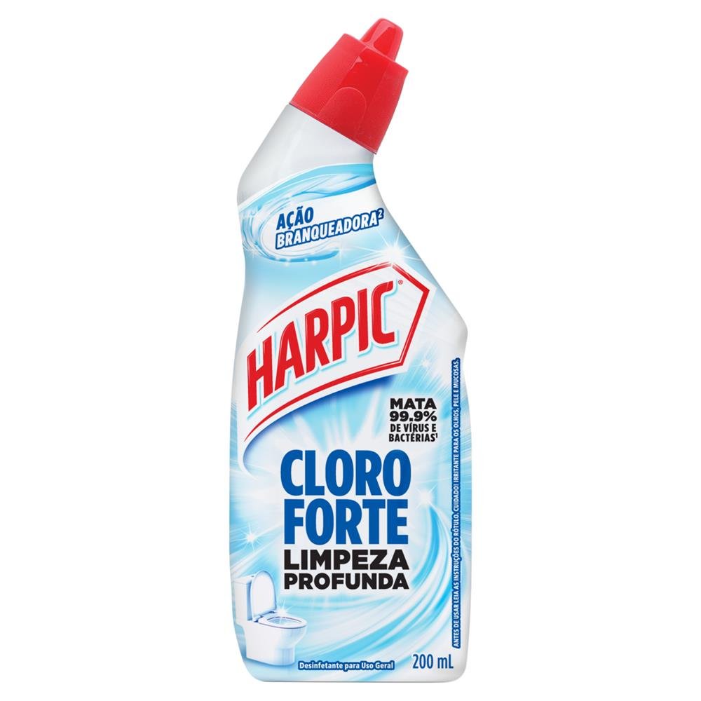 Harpic Liquido Cloro forte 200ML-Caixa/12