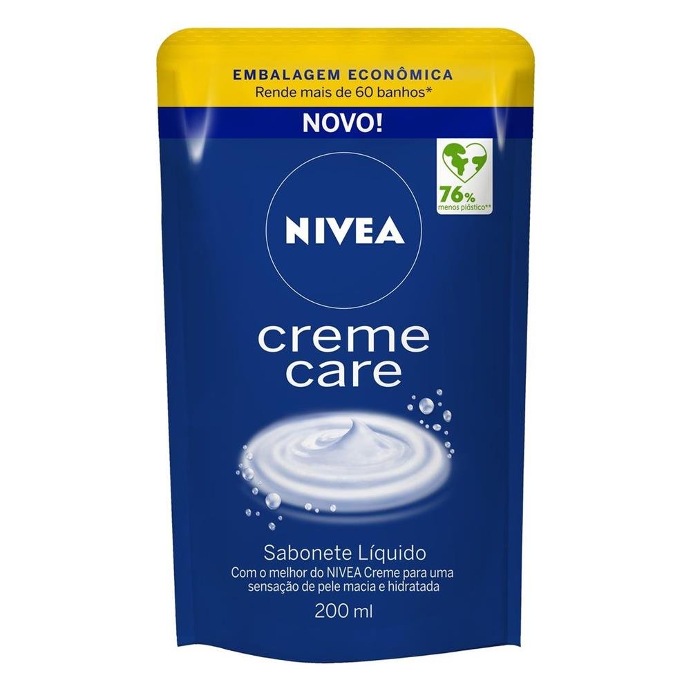 Sabonete Liquido Creme Care Nivea Refil 200ML-Caixa/12
