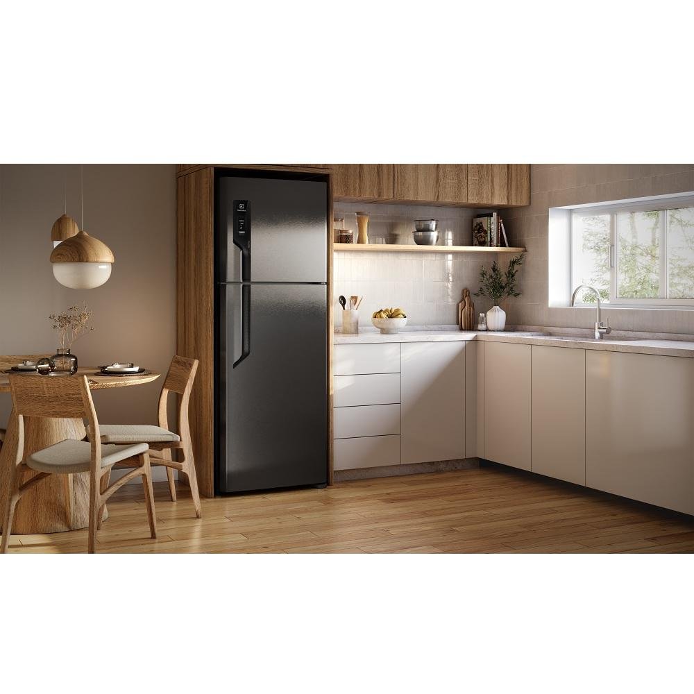 Geladeira Electrolux 480 Litros Frost Free Duplex Com Autosense Efficient Black Inox Tf71b 127V