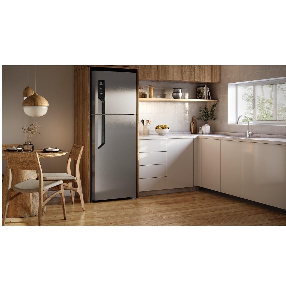 Geladeira Electrolux 480 Litros Frost Free Duplex com AutoSense Inox Look TF71S 220V