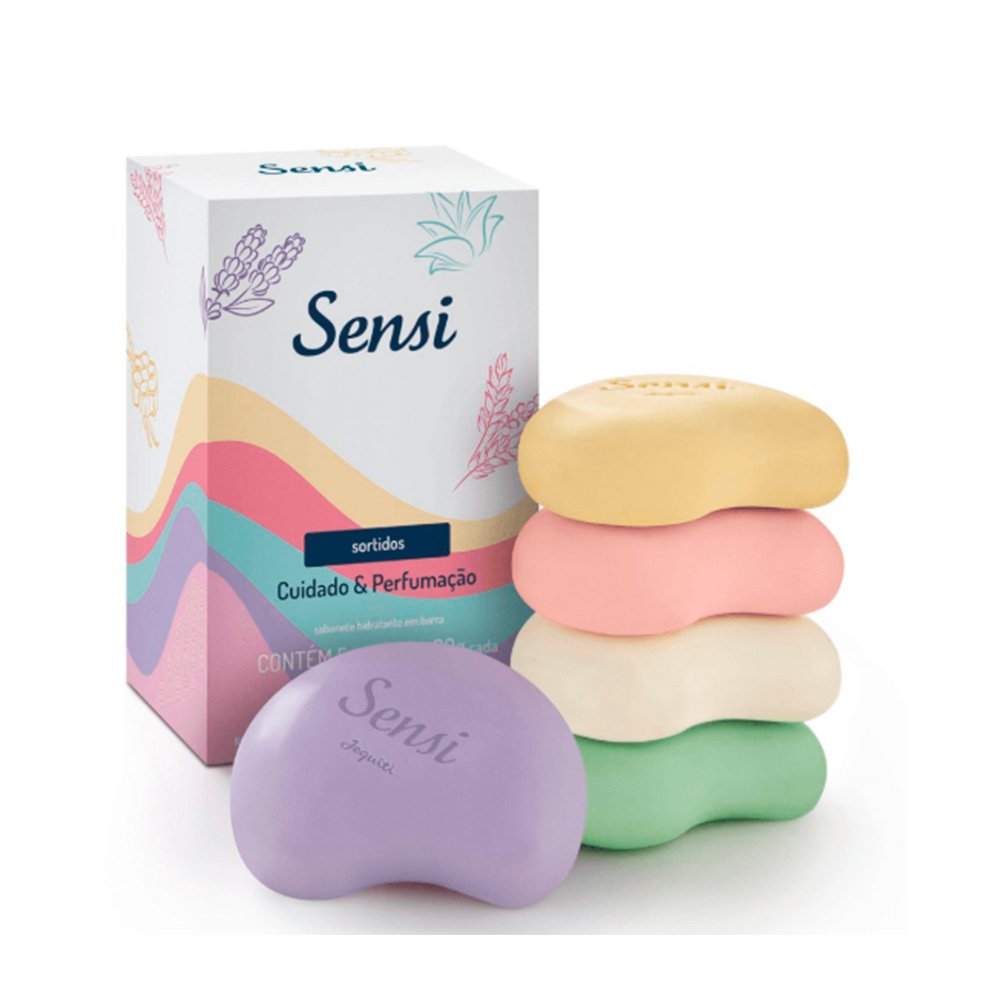 Sabonete Hidratante Sensi Sotidos Jequiti 80g Caixa C/5