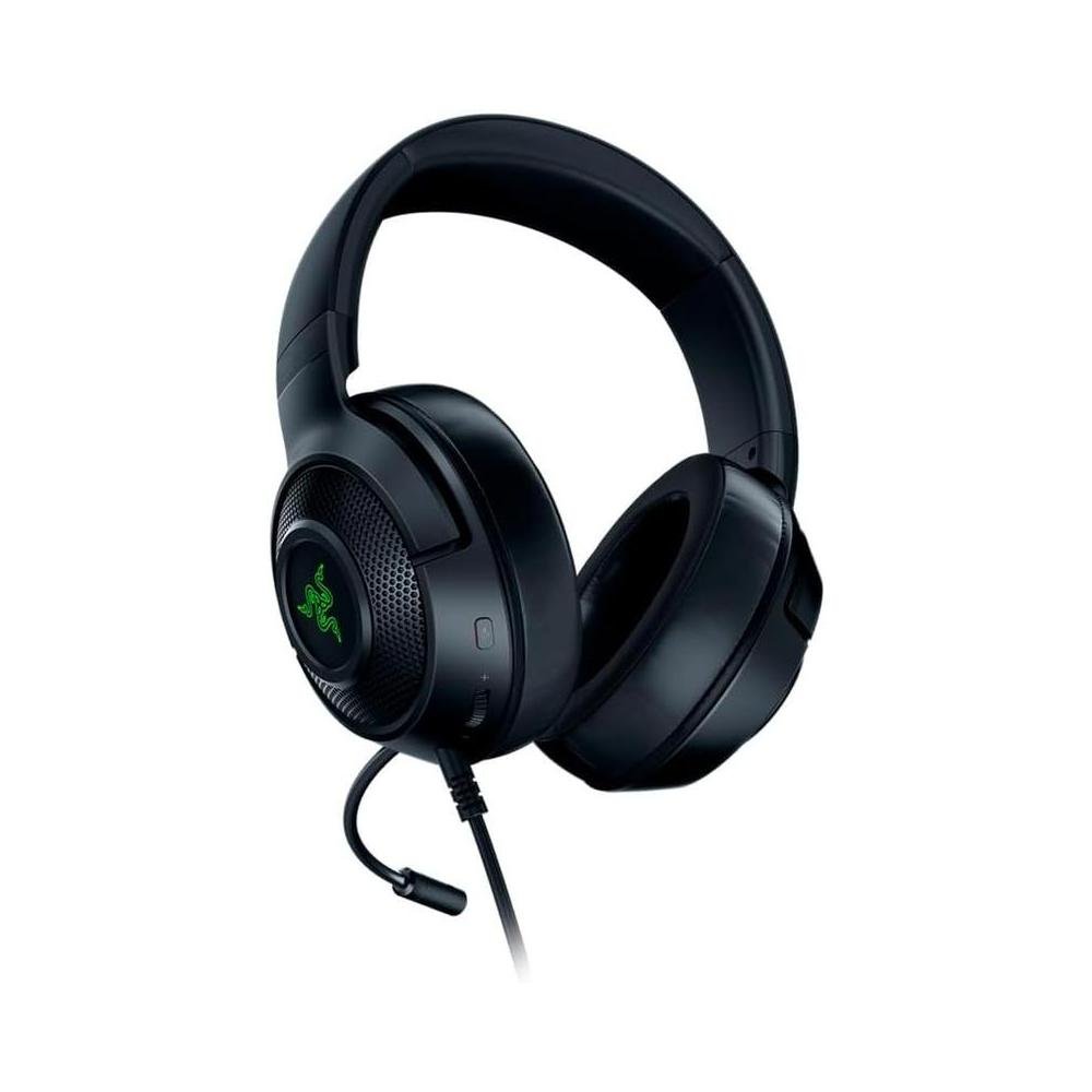 Headset Gamer Razer KRAKEN V3 X, Chroma RGB, Som Surround 7.1, Drivers Triforce, Microfone Cardioide Hyperclear, Preto - RZ0403750300.