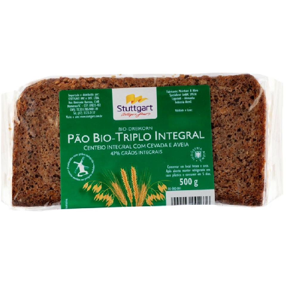 Pão Bio Triplo Orgânico Stuttgart 500g