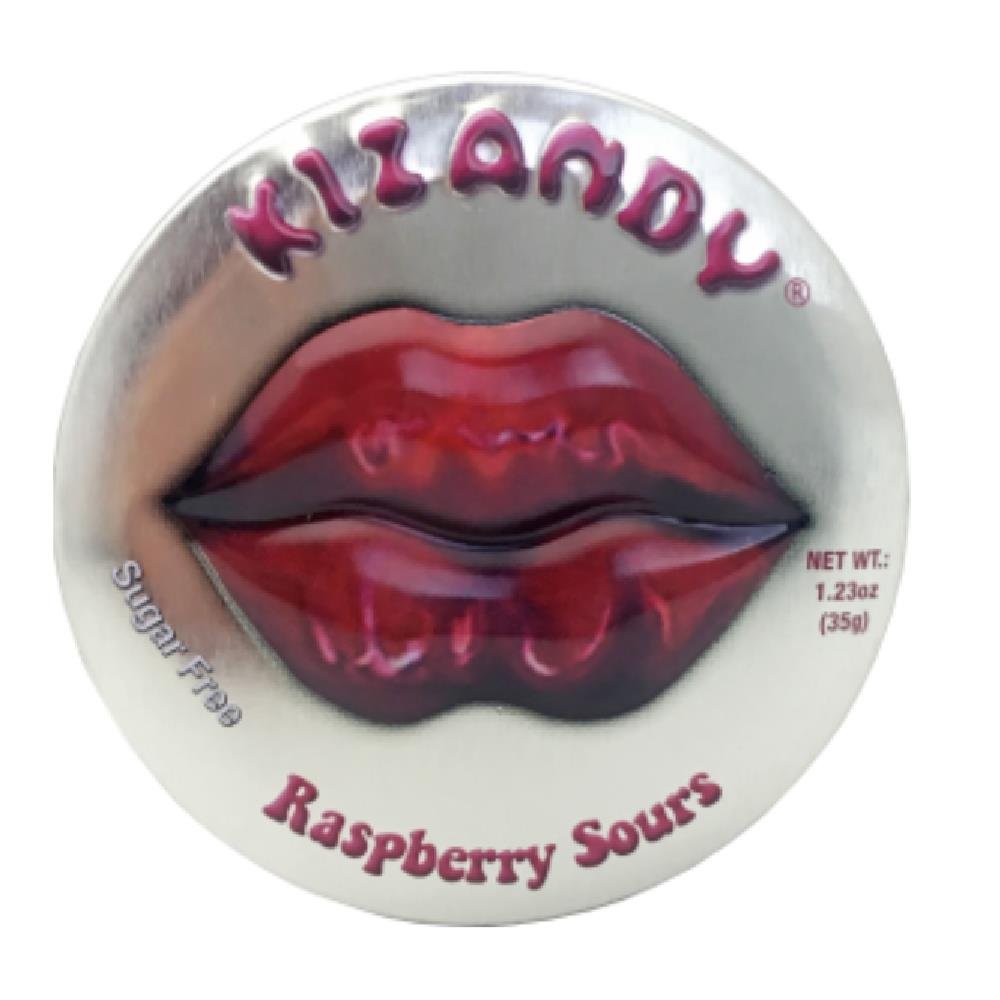 Bala Sour Framboesa Kizandy 35g azedinha sem açúcar
