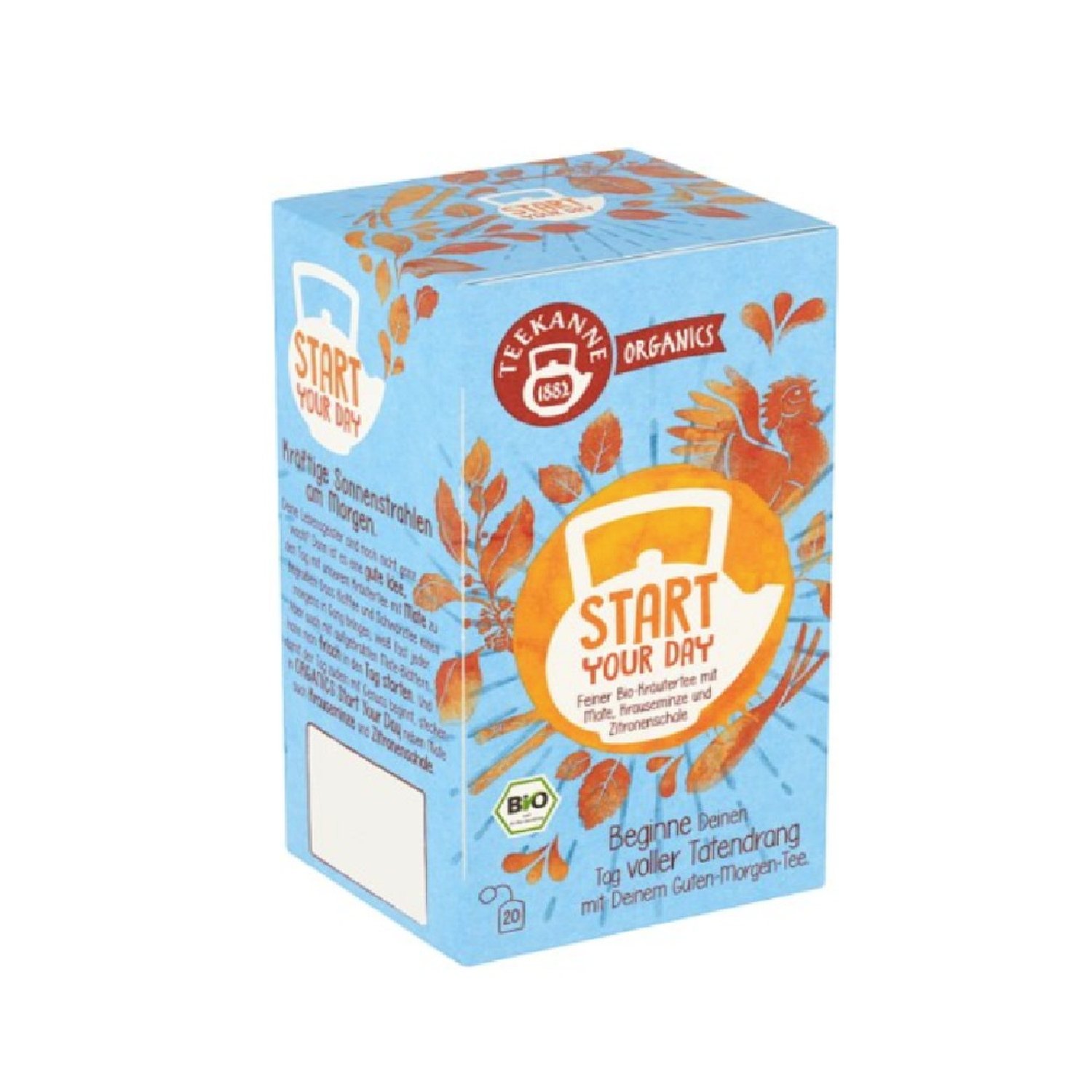Chá Orgânico Com Cafeína Start Your Day Teekanne 36G