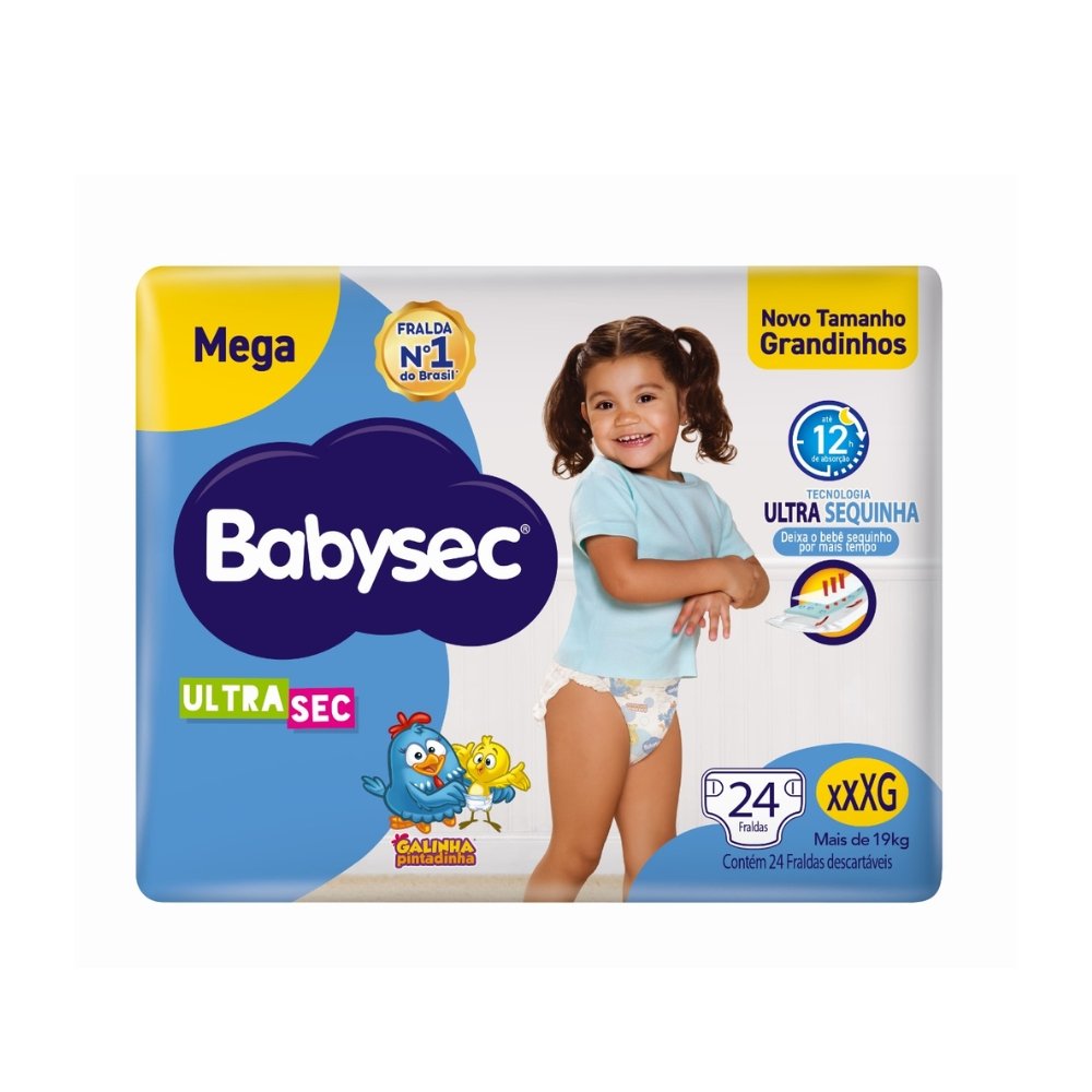 Fralda Babysec Ultra Mega Xxxg 24 Unidades