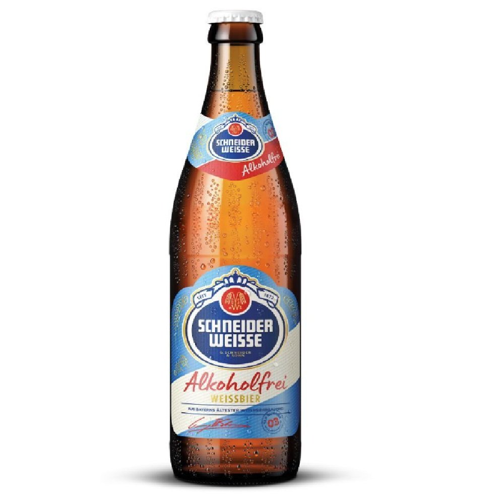 Cerveja de Trigo Desalcoolizada TAP 3 Alkoholfrei (álc. 0,3%) Schneider Weisse 500ml fabricada na Alemanha