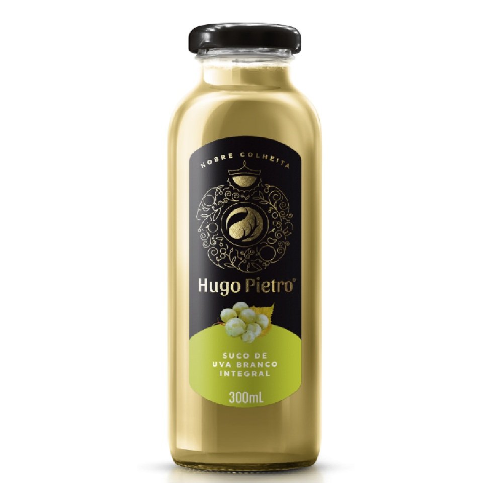 Suco de Uva Branco Hugo Pietro 300ml Integral Nobre Colheita
