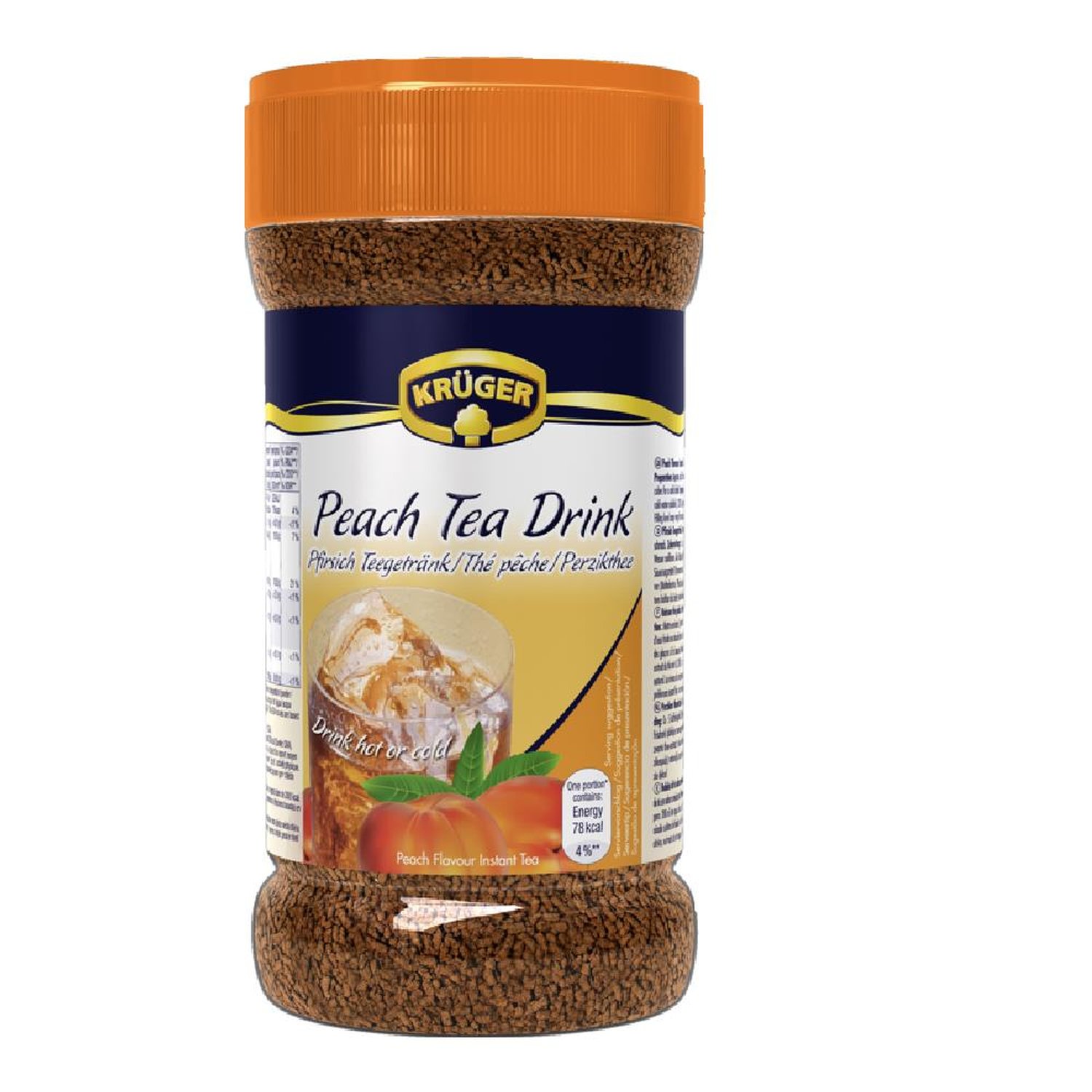 Chá De Pêssego Adoçado Instantâneo Krüger 400G