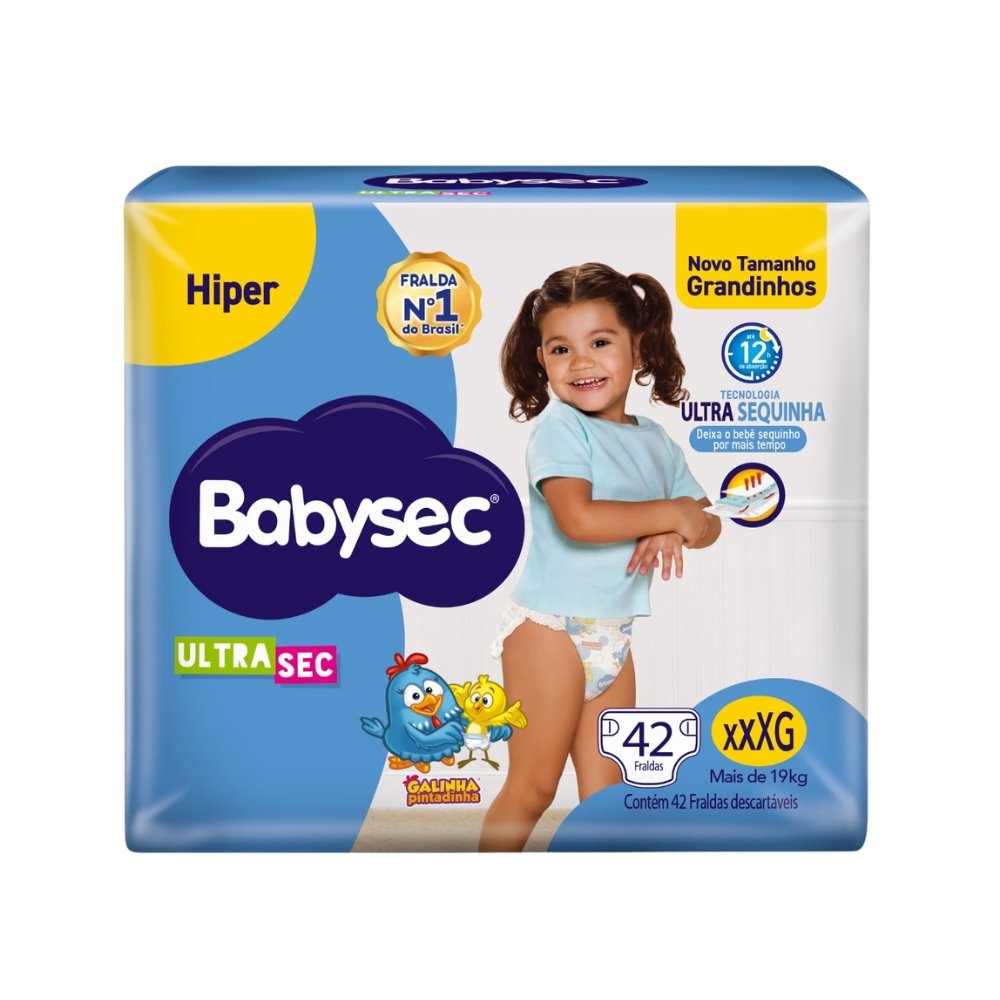 Fralda Babysec Ultra Hiper Xxxg 42 unidades