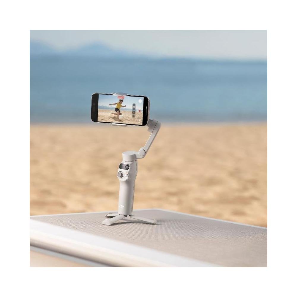 Estabilizador Gimbal DJI Osmo Mobile 7 Estabilizacao triaxial, Tecnologia ActiveTrack 7.0, Rastreamento nativo, Cinza - DJI131.