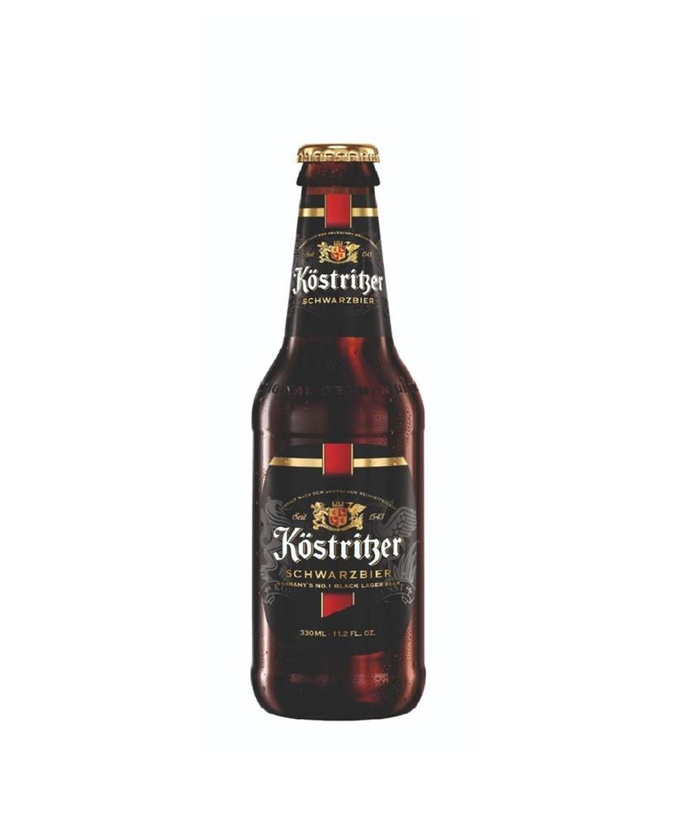 Cerveja preta puro malte Köstritzer Schwarzbier 330ml fabricada na Alemanha
