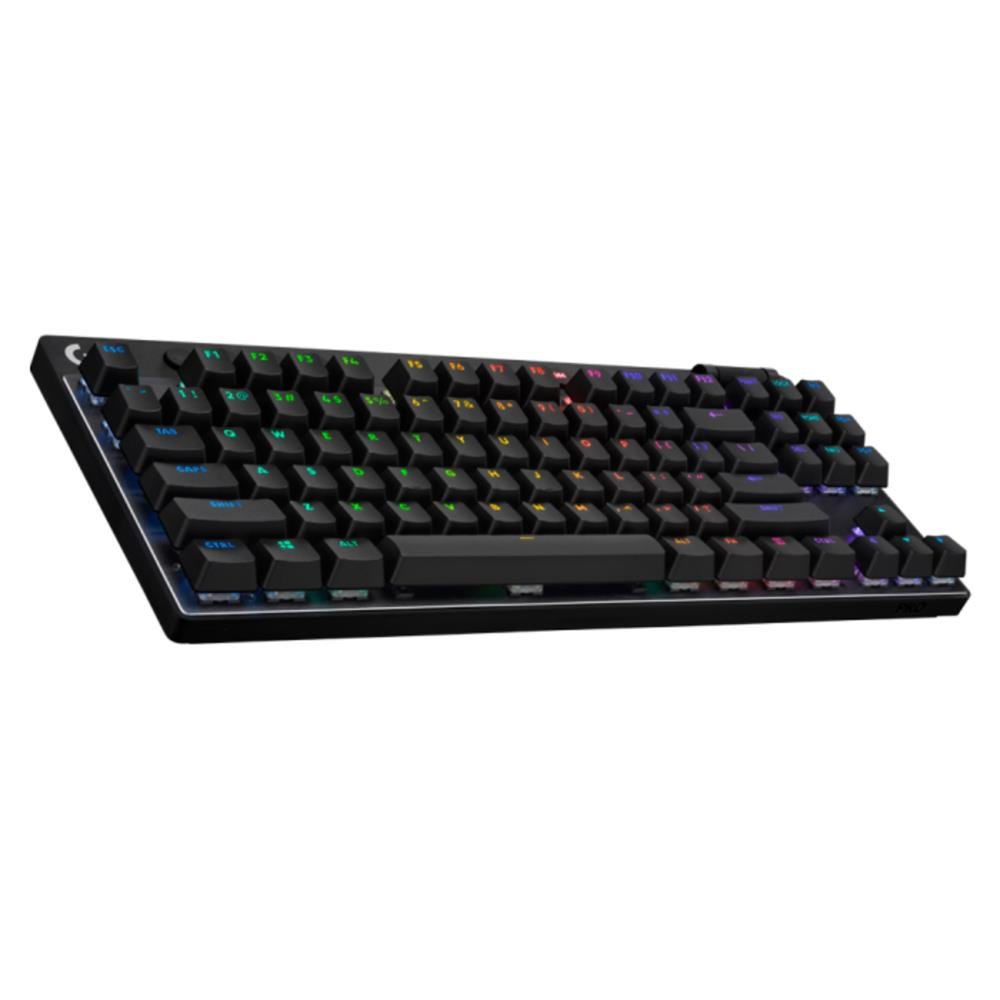 Teclado Gamer Sem Fio Logitech G Pro X Rapid Trigger com design TKL, Layout US, RGB LIGHTSYNC e Switches Analogicos Magneticos, Preto- 920-0.