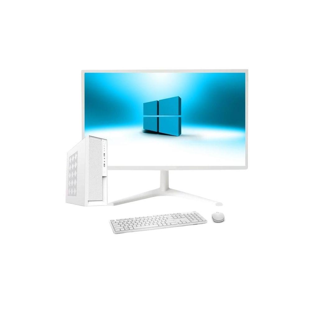 Computador Branco Completo Compacto Intel Core I7-3770 16gb De Memoria, SSD 512gb, Windows 10, Monitor LED 24 pol - 3green Slim 3gs.