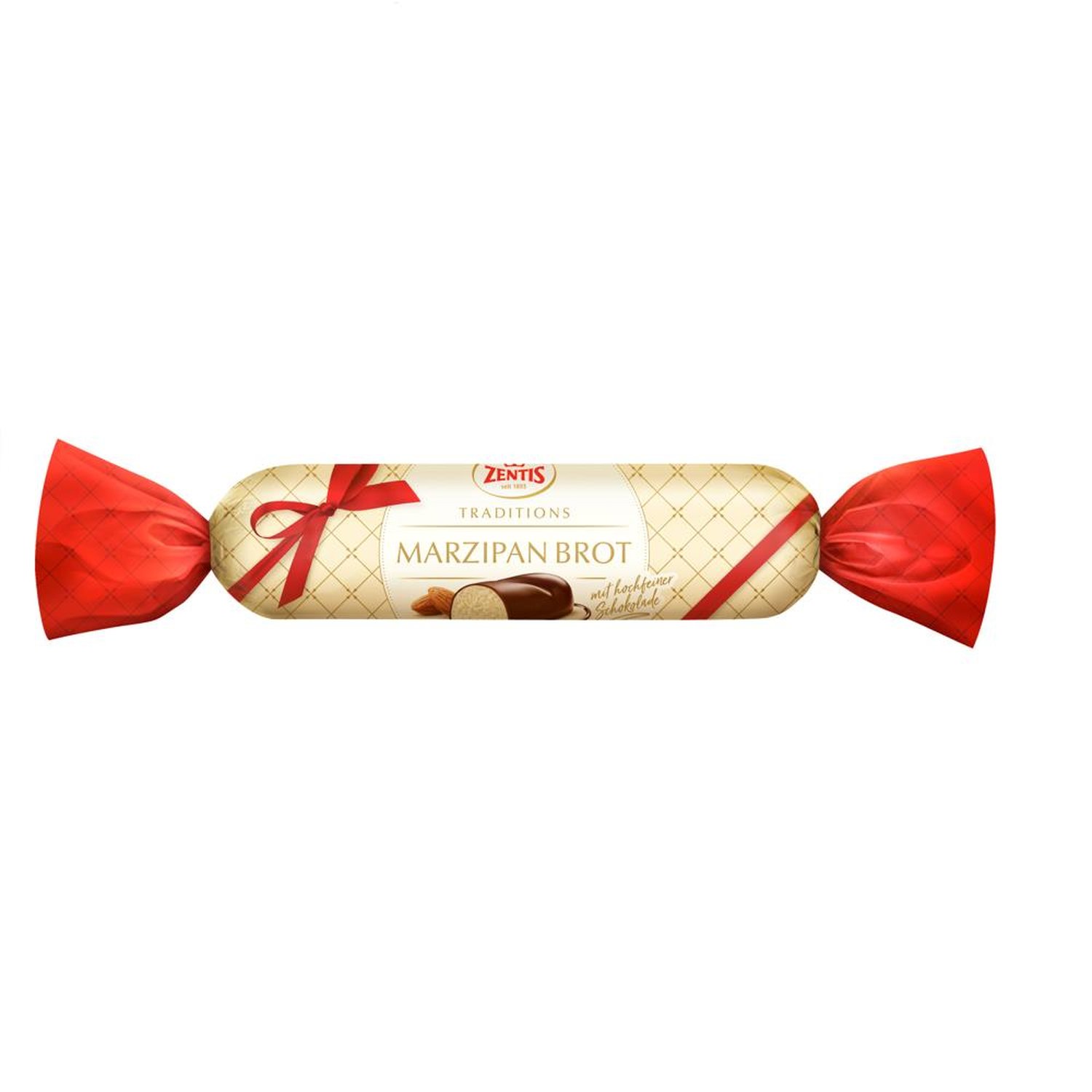 Marzipan Baguete Com Cobertura De Chocolate Puro Zentis 100G