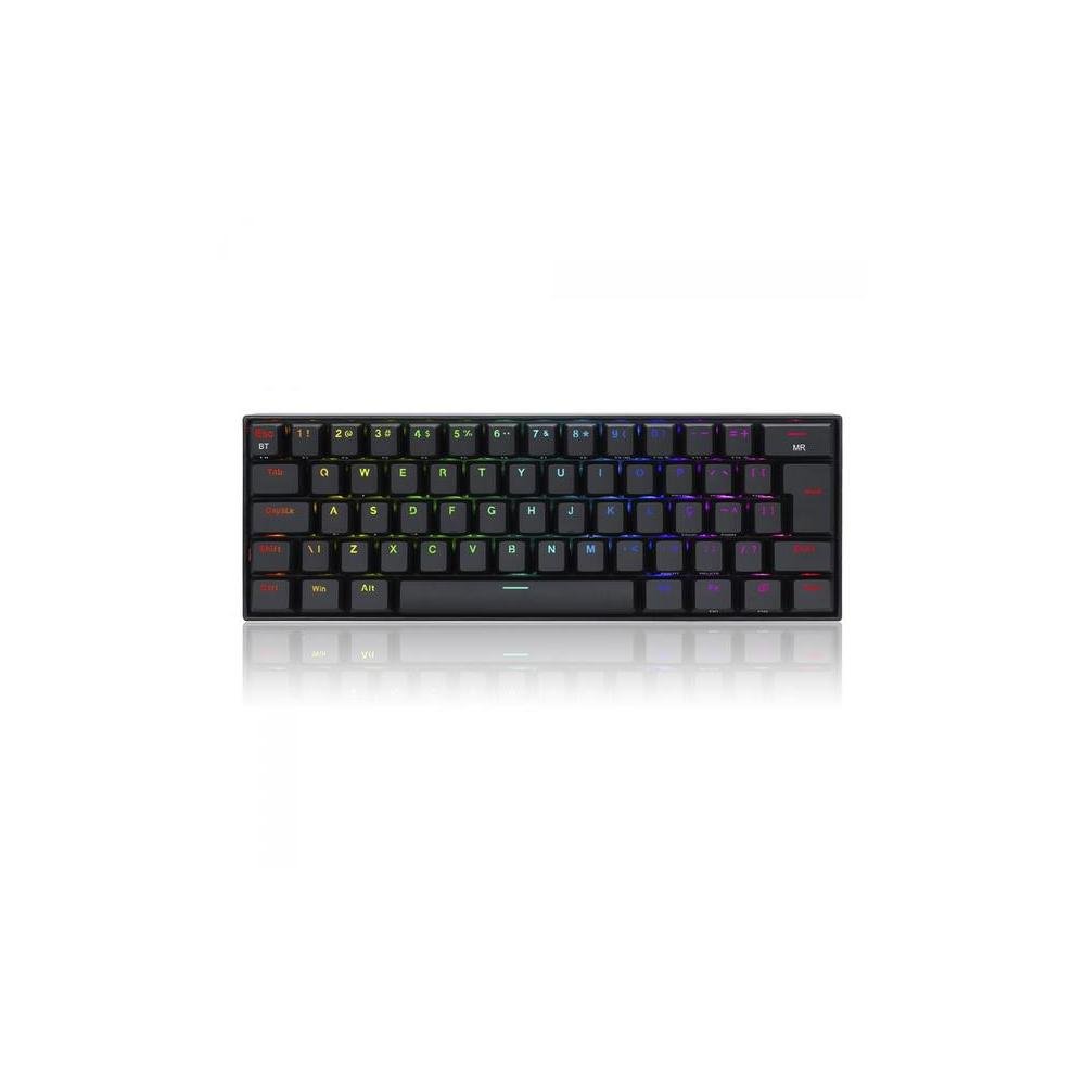 Teclado Mecanico Gamer Redragon Draconic Pro, Compacto, RGB, Wireless, USB-C, Bluetooth, Switch BROWN, ABNT2, Preto - K530RGB-PRO.