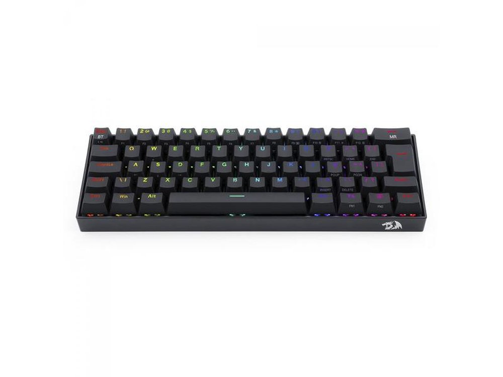 Teclado Mecanico Gamer Redragon Draconic Pro, Compacto, RGB, Wireless, USB-C, Bluetooth, Switch BROWN, ABNT2, Preto - K530RGB-PRO.