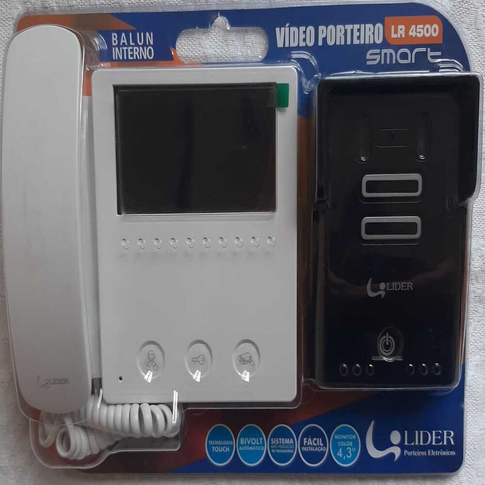 Vídeo Porteiro LCD Colorido Com Tela 4.3" Lider Smart LR4500