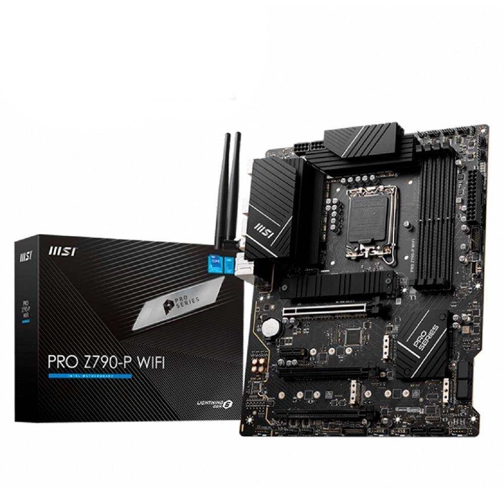 Placa Mãe Z790-P MSI PRO Wi-Fi, Intel LGA 1700, ATX, DDR5 - PRO Z790-P WIFI