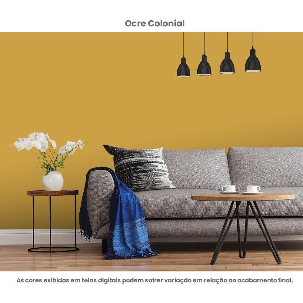 Tinta Acrílica Standard Semibrilho 3l Brilho E Cor Ocre Colonial Hidrotintas
