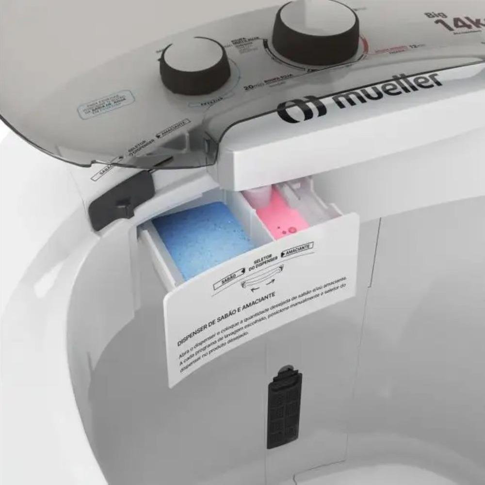 Lavadora Tanquinho Big 14Kg 127V Branca Mueller