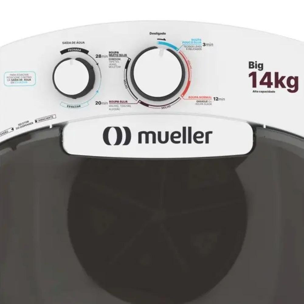 Lavadora Tanquinho Big 14Kg 127V Branca Mueller