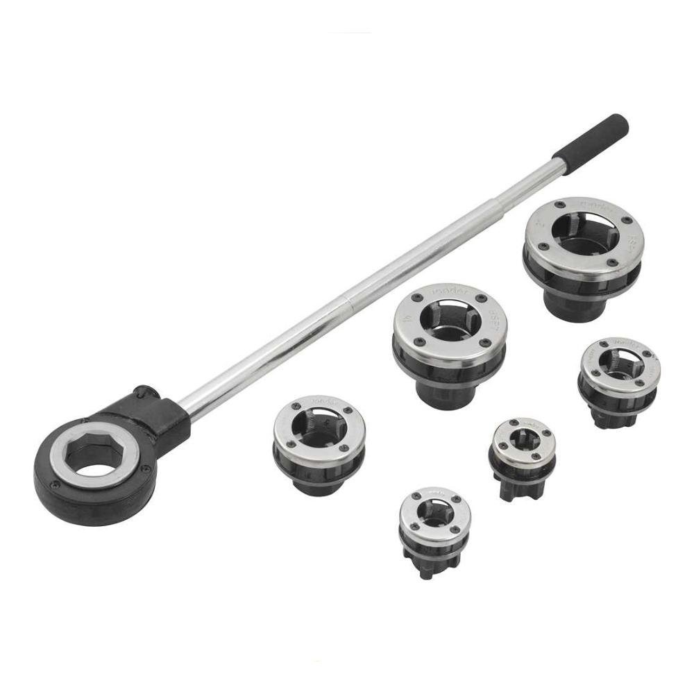 Jogo De Tarraxa Manual Bspt Para Canos Metálicos 10 Peças 1/2" A 2" Vonder