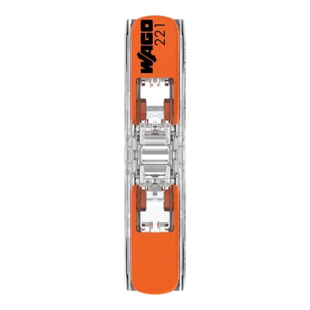 Conector De Emenda 2 Pólos Cabo Até 6mm 41a 450v 221-612/k000-0003 3 Peças Wago