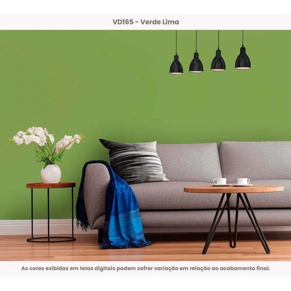 Tinta Acrílica Econômica Fosco 3,6 L Vd165 Verde Lima Vitória Régia