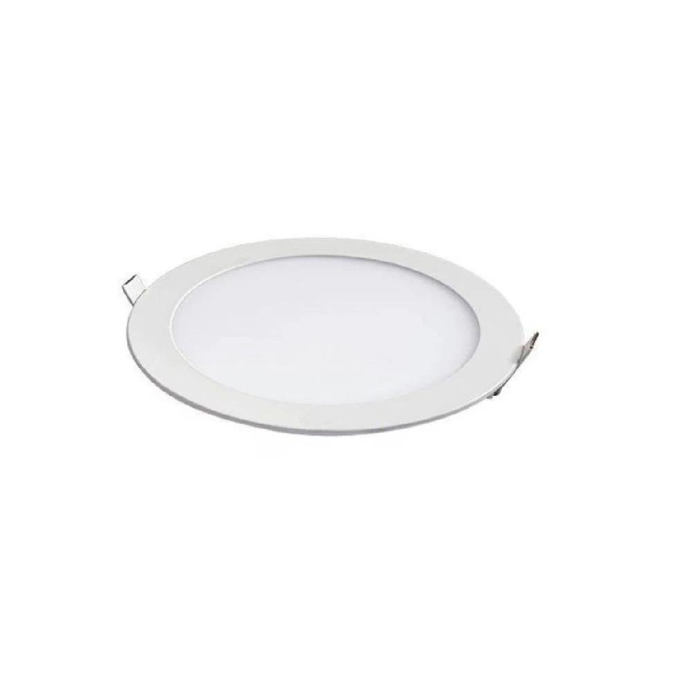 Painel Led Redondo Embutir 12W 3000K Bivolt Foxlux