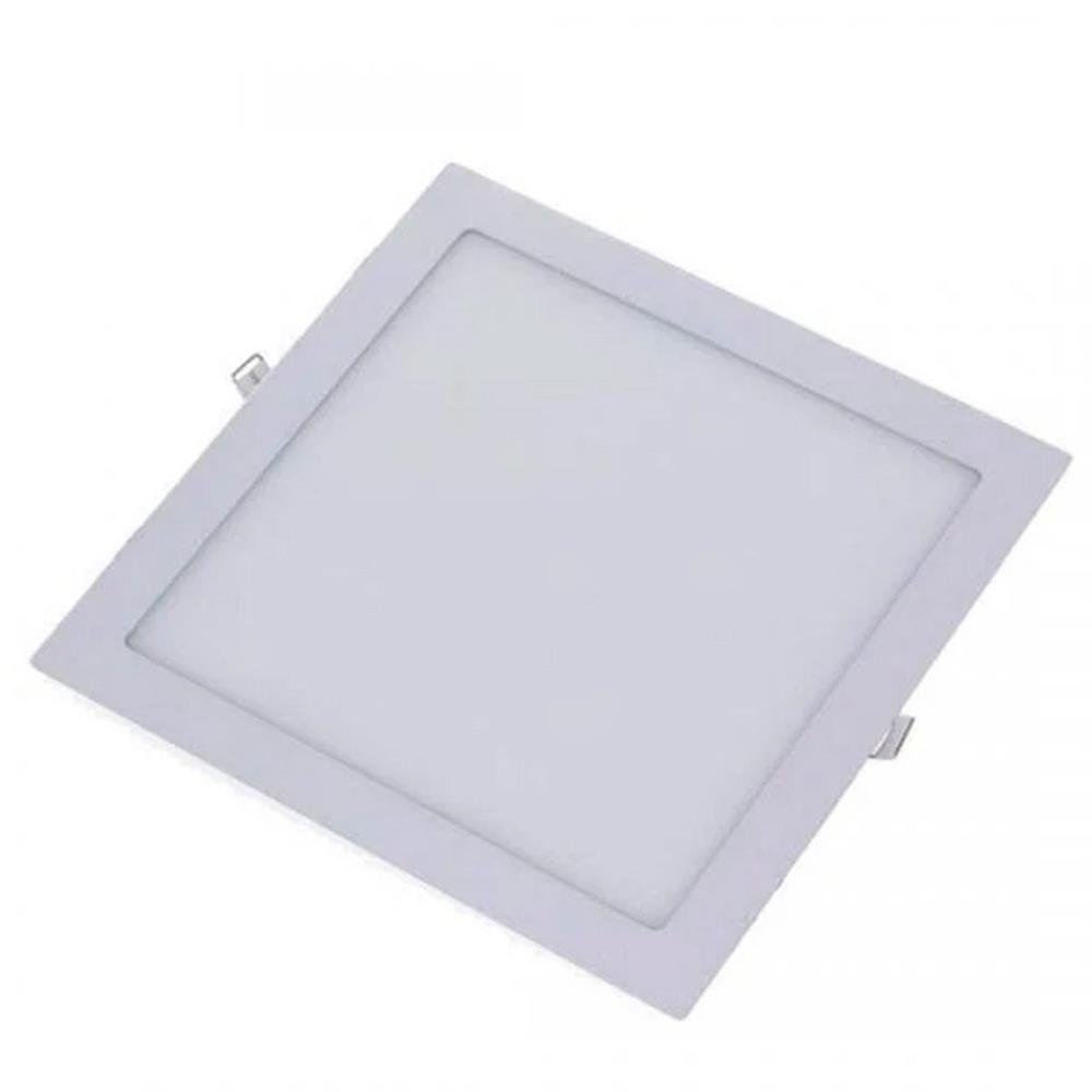 Painel LED 29,3x29,3 Quadrado Branco Embutir 24W 4000K Foxlux
